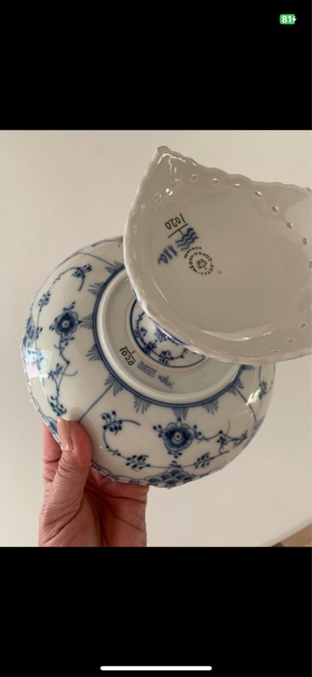 Porcelæn, Antik Royal Copenhagen opsats på fod, Royal