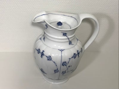 Porcelæn, Kande Jug Blue Fluted, Musselmalet Royal Copenhagen Kongelig Kgl B&G, SAMLEOBJEKT SAMLEOBJ