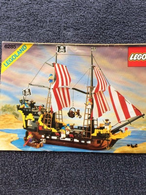 Lego Pirates, 6285, Ukomplet sæt nr. 6285, Black Seas Barracuda, fra 1989.

Klodser samt figurer er 