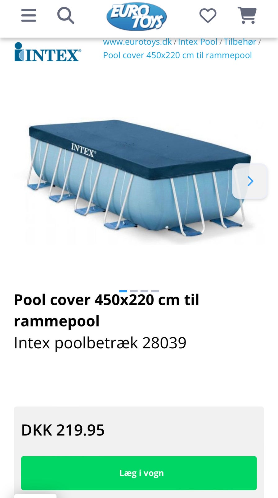 Pool cover, Intex