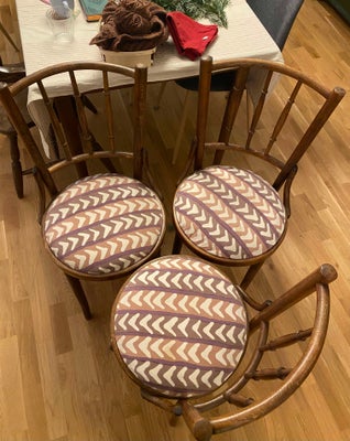 Spisebordsstol, Træ og stof, Torkelson, I'm passing on these 3 vintage chairs because we haven't use