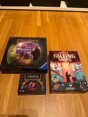 3 brætspil sælges, brætspil, Alle 3 er spillet få gange og i meget fint stand. 

Lord of the Rings A