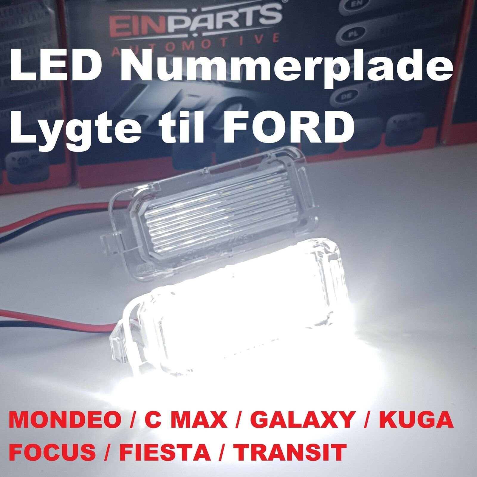 Lys og lygter, FORD, 36 LED Nummerplade til FORD – – Køb og Salg af Nyt og Brugt