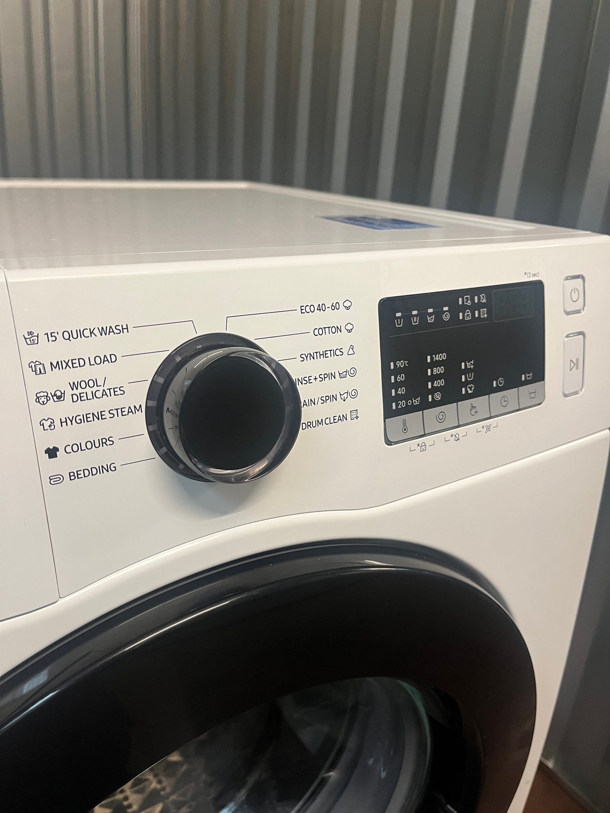 Samsung vaskemaskine, WW95T4042CE, frontbetjent