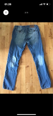 Jeans, Cotton & Silk, str. findes i flere str., Blå, Cowboy stof, God men brugt, Cowboy bukser / jea