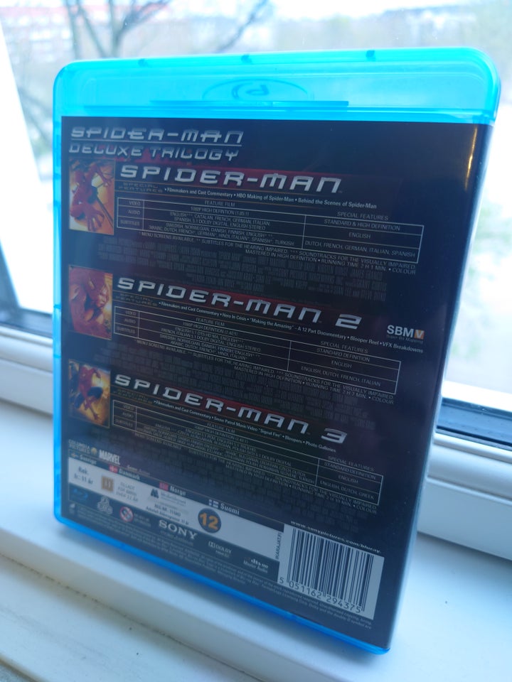 Spider-Man Trilogy, instruktør Sam Raimi, Blu-ray