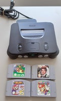 Nintendo 64, N64 med 4 spil, Perfekt