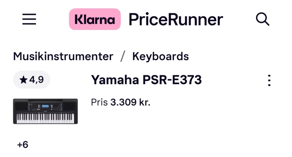 Keyboard, Yamaha PSR-E373