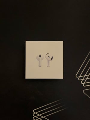 in-ear hovedtelefoner, Apple, Airpods 4 (uden noise cancel), Perfekt, Har disse helt nye AirPods 4 u