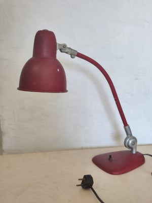 Arbejdslampe, Fin industriel antik bordlampe sengelampe arkitektlampe arbejdslampe med almindelig E2