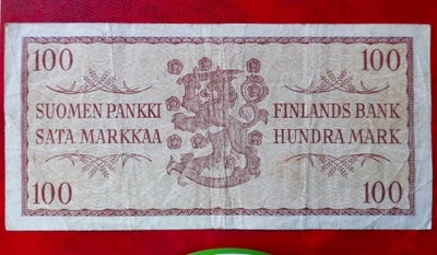 Skandinavien, sedler, 100, 1957, FINLAND SUOMI HUNDRA MARK / SATA 100 MARKKAA 1957 p97

Porto 25kr. 