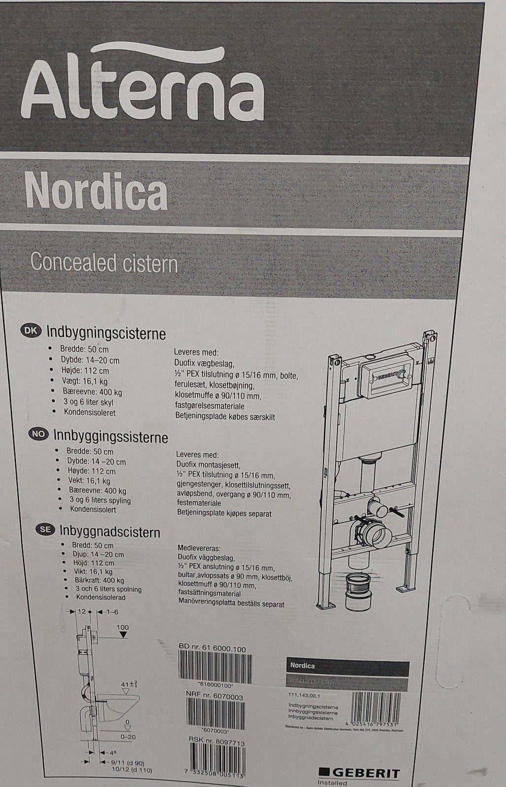 Cisterne, ALTERNA NORDICA / Geberit