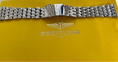 Andet, Breitling, Stort set ubrugt Breitling Navitimer lænke
20 mm lugs