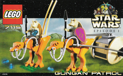 Lego Star Wars, SAMLEVEJLEDNINGER - 8 forskellige til 8 forskellige sæt:

7115 Gungan Patrol 10kr.
7