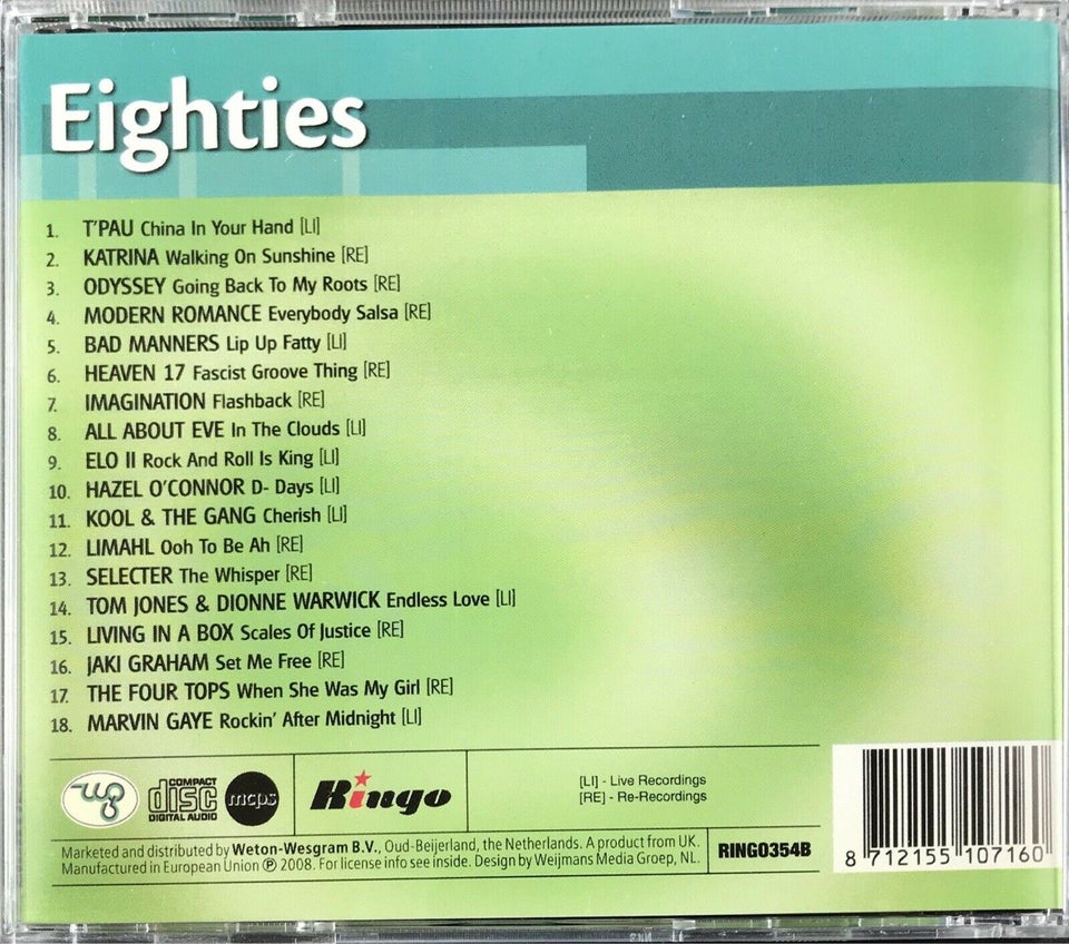 Blandede kunstnere: 3 CD Eighties, pop