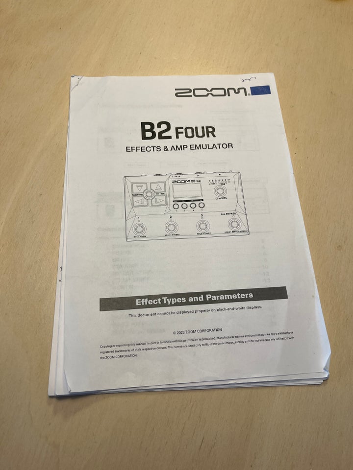 Multi BasEffekt Box, Zoom B2 FOUR