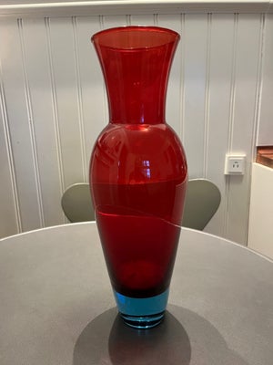 Vase, vase, Holmegaard, 38 cm høj meget smuk karakteristisk Anja Kjær vase fra Holmegaard i en sjæld