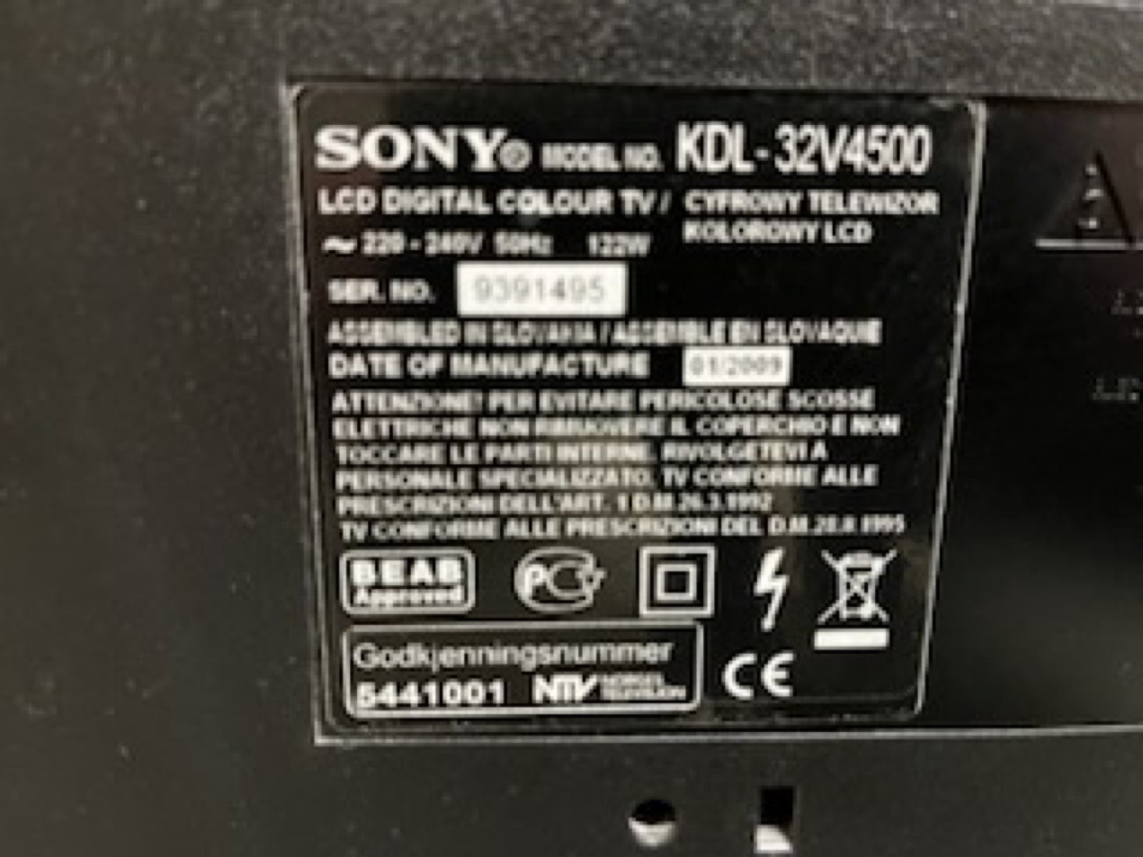 LCD, Sony, Bravia