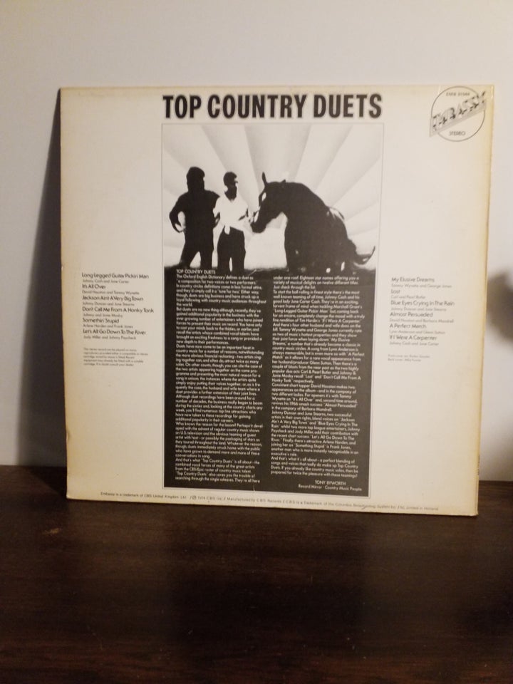 LP, TOP COUNTRY DUETS, Country