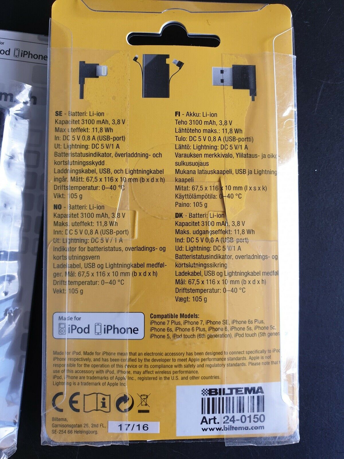 Oplader, t. iPhone, Powerpack  - Køb og Salg af Nyt og Brugt