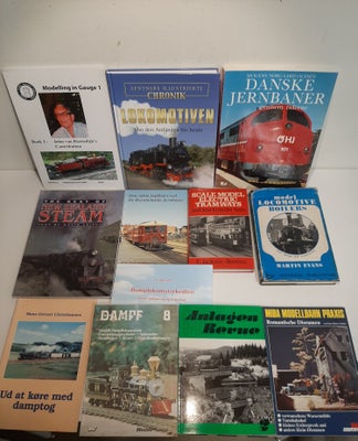 Togtilbehør, Bøger om tog og jernbane m.m, Bøger/hæfter I fin stand 
Prisen er pr stk 
Sender KUN på