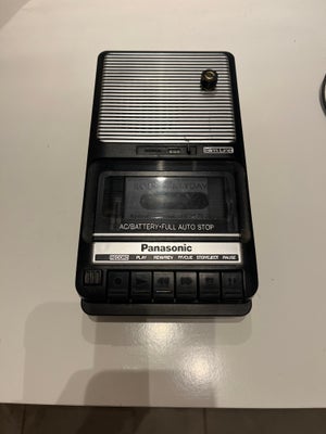 Båndoptager, Panasonic, RQ-2102 , God, Autentisk og ægte 8o’er. 

Panasonic Slim Line 

Portable des