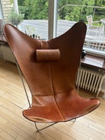 Flagermusstol (KS Chair) i cognacfarvet læder