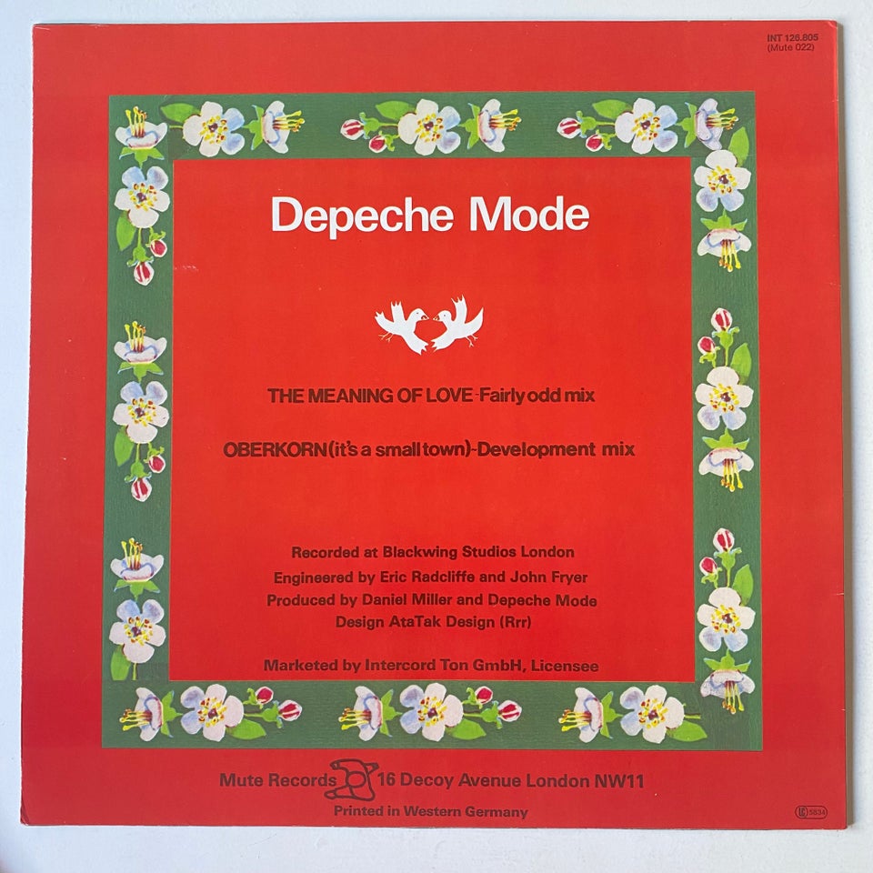 Maxi-single 12", Depeche Mode, ( GUL vinyl ) The Meaning Of