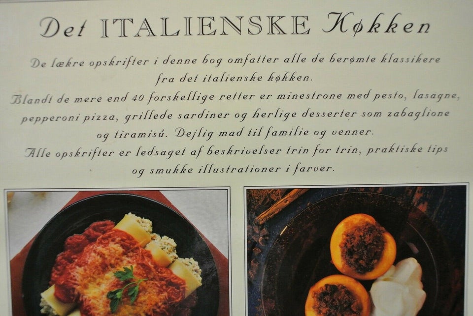 det italienske køkken, red. dorte andersson, emne: mad og
