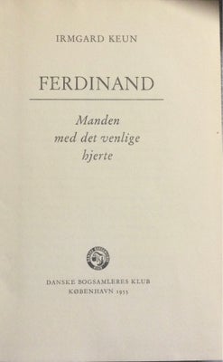 Frrdinand, Irmard, genre: roman