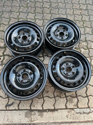 Stålfælge, 15", VW, krydsmål 5 x 112, ET 42, Vw , Skoda , Altea , 4 stk fælge 