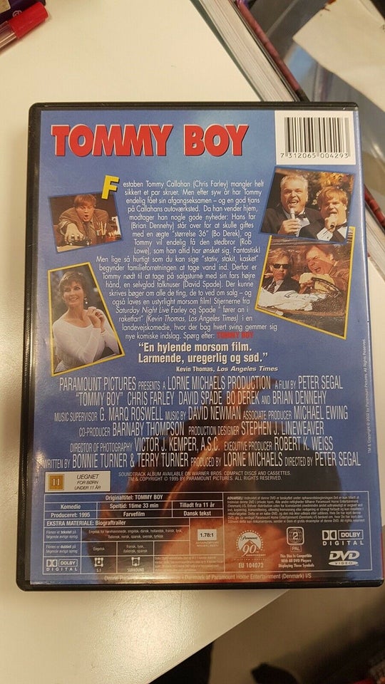 Tommy Boy, DVD, komedie