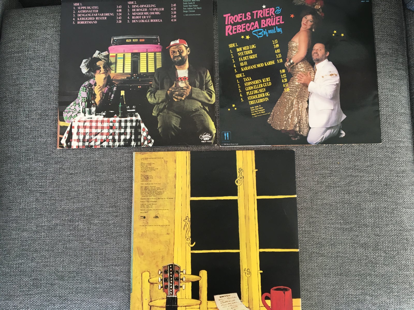 LP, Troels Trier og Rebecca Brüel, Bøf med Løg mm. (3 LP)