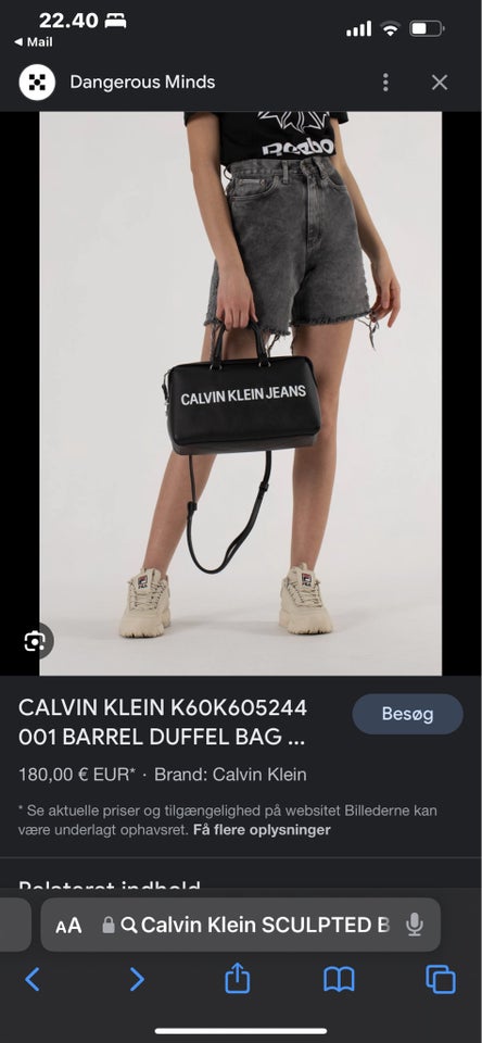 Crossbody, Calvin Klein, læder