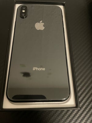 iPhone X, 64 GB, sort, God, iPhone x, 64GB i sort 
Små brugsspor på rammen 
Face id virker ikke 
Ell