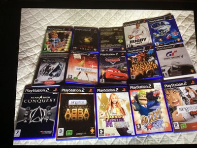 Biler, PS2, 
15 stk, PS2.
Sælges samlet for 150.
Sendes ikke.