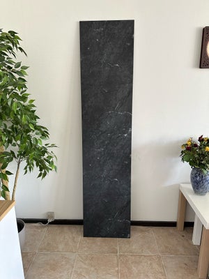 Skænk, andet materiale, b: 180 d: 42, Bestå Topplade marmor mønstret sort størrelse 
180.42 cm fejlk