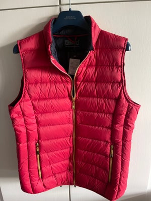 Vest, str. 40, Norman,  Rød,  Dunvest,  Ubrugt,  med pris mærke , ny pris 599 kr.