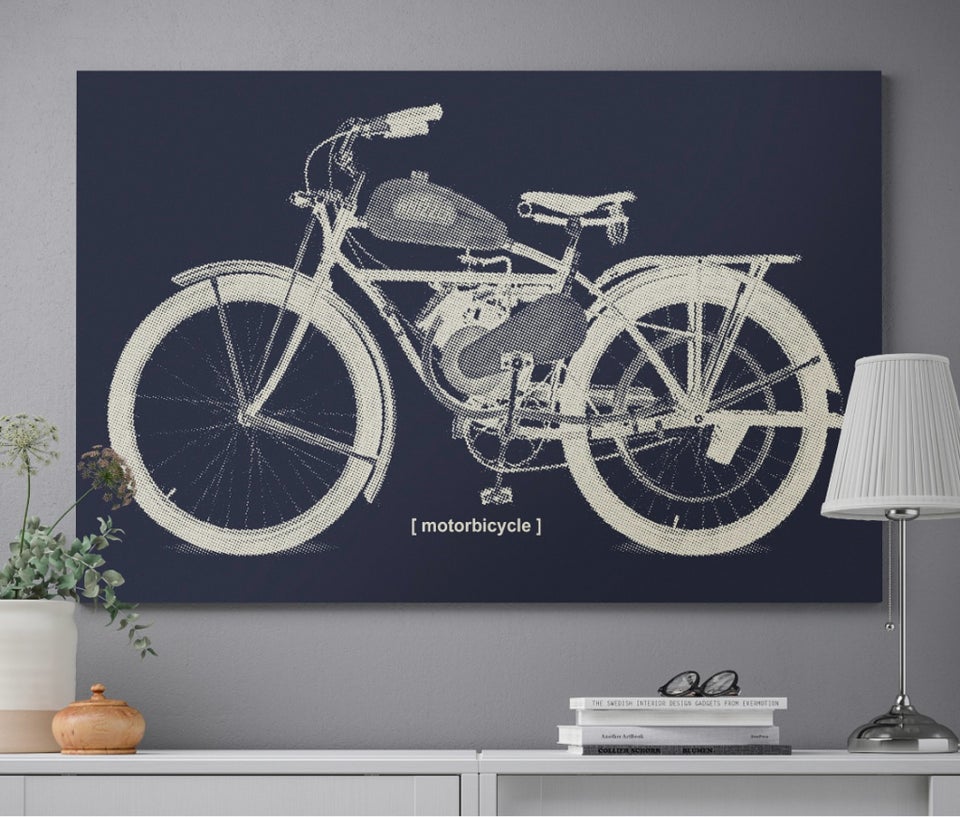 Print , motiv: Motorcykel, b: 118 h: 78