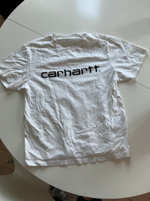 T-shirt, Carhartt, str. S,  Hvid,  Bomuld,  God men brugt