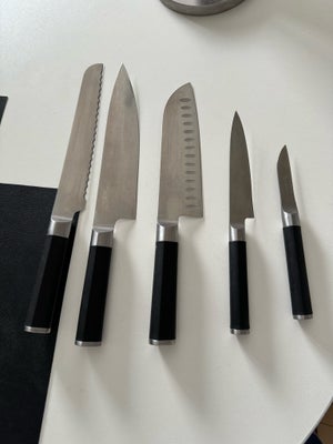 Fiskars sensei komplet knivsæt, Fiskars sensei, Sælges udelukkende fordi jeg har fået et nyt sæt i g