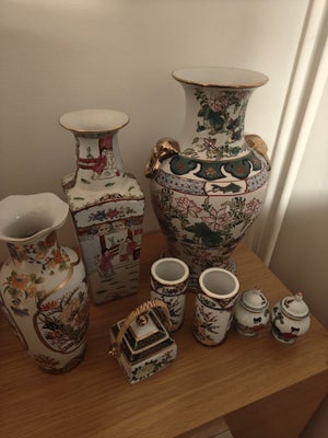 Vase, Kinesisk og japansk porcelæn, Sælges samlet 
150 kr.