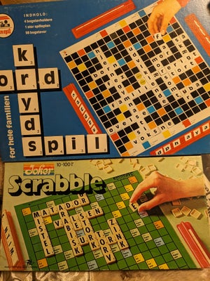 Scrabble , Familie, fra 10 år, brætspil, 1. Scrabble, Joker, holdbare plastikbrikker, som nyt/nyt, f