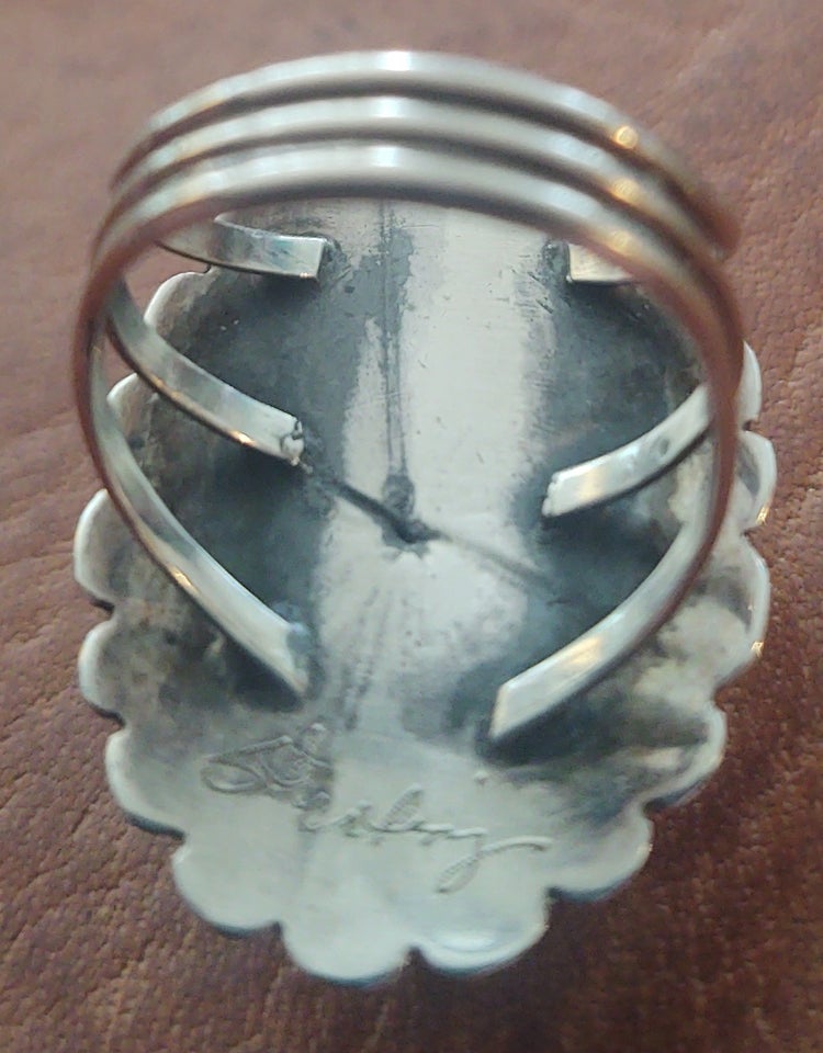 Ring, sølv, Turkis