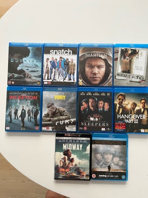 Diverse Blu-ray og 4K UHD film, Blu-ray, andet, Blu-ray film sælges pga dubletter i samlingen

Dunki