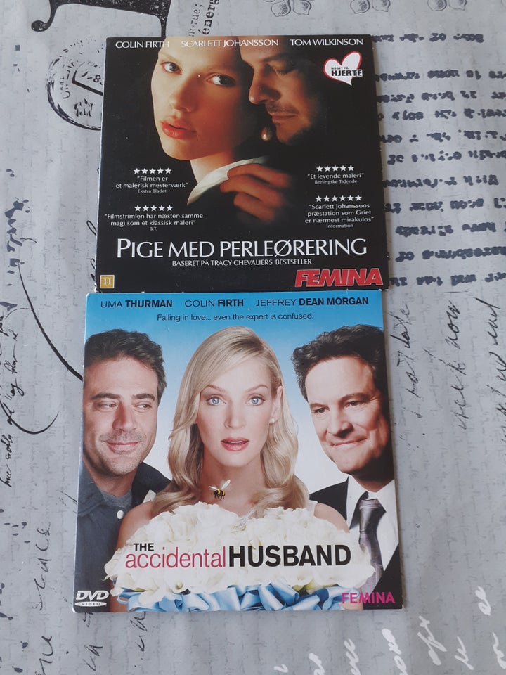 2 Film med Colin Firth, DVD, romantik