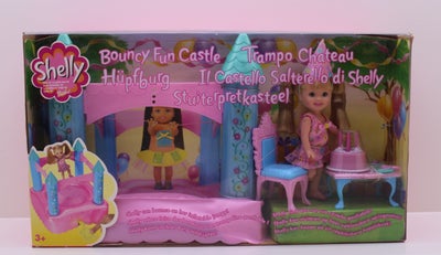 Barbie, Shelly, Shelly Bouncy fun castle
Mattel 2002
Helt ny i æske, har aldrig været åbnet, æsken e