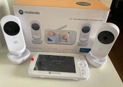 Babyalarm, Motorola Nursery VM35-2 / Ease 35-2 babyalarm med 2 kameraer 5,0 tommer video 

 

 Ubrug