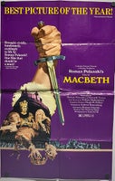 Vintage filmplakat, Roman Polansky, motiv: Macbeth