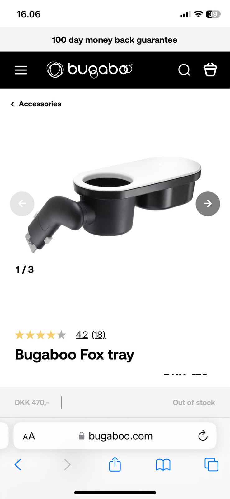 Bugaboo clearance fox tray